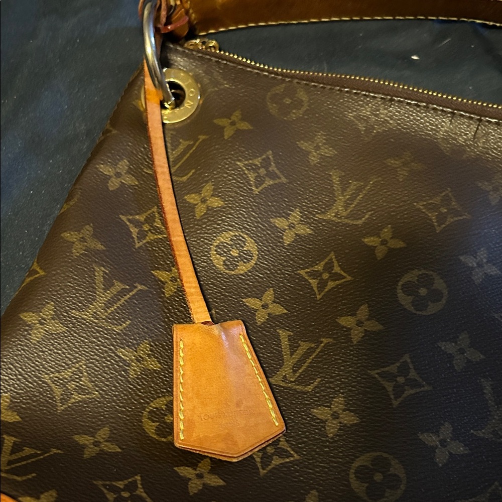 Louis Vuitton Brown Monogram Shoulder Bag - Picture 3 of 15